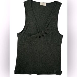 Anthropologie T.la twist front ribbed tank